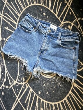 PacSun Blue High-Rise Festival Denim Shorts